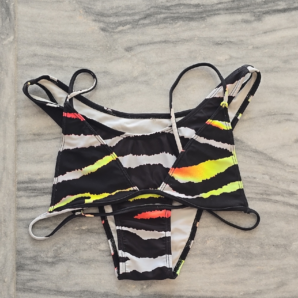 Minimale Animale Acid Tiger Bikini Set